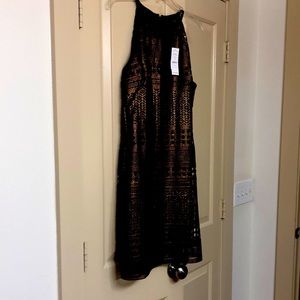 Whit house black market brown dress NWT.